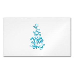 Ball Blue, Medium Turquoise Dekoration Magnetische Visitenkarte