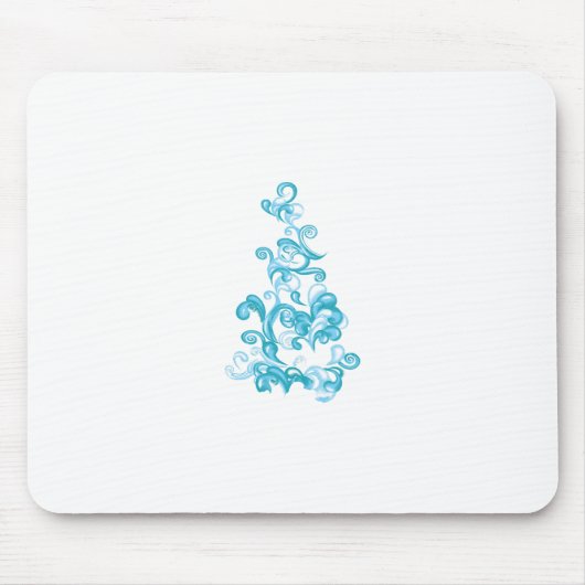 Ball Blue, Medium Turquoise Dekoration Mousepad (Vorne)