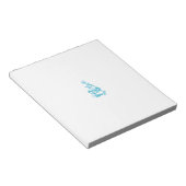 Ball Blue, Medium Turquoise Dekoration Notizblock (angewinkelt)
