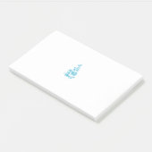Ball Blue, Medium Turquoise Dekoration Post-it Klebezettel (angewinkelt)