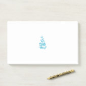 Ball Blue, Medium Turquoise Dekoration Post-it Klebezettel (Auf Schreibtisch)