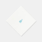 Ball Blue, Medium Turquoise Dekoration Serviette (Ecke)