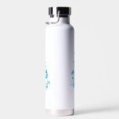 Ball Blue, Medium Turquoise Dekoration Trinkflasche (Rechts)