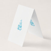 Ball Blue, Medium Turquoise Dekoration Visitenkarten (Vorderseite)