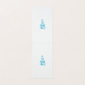Ball Blue, Medium Turquoise Dekoration Visitenkarten (Innenseite Aufgefaltet)