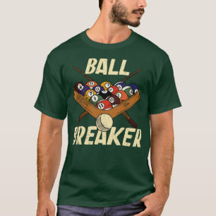Ball Breakfast Funny Pool Player Billard Player T-Shirt