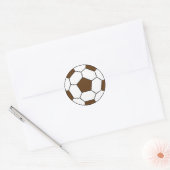 Ball Brown-Aufkleber Runder Aufkleber (Umschlag)