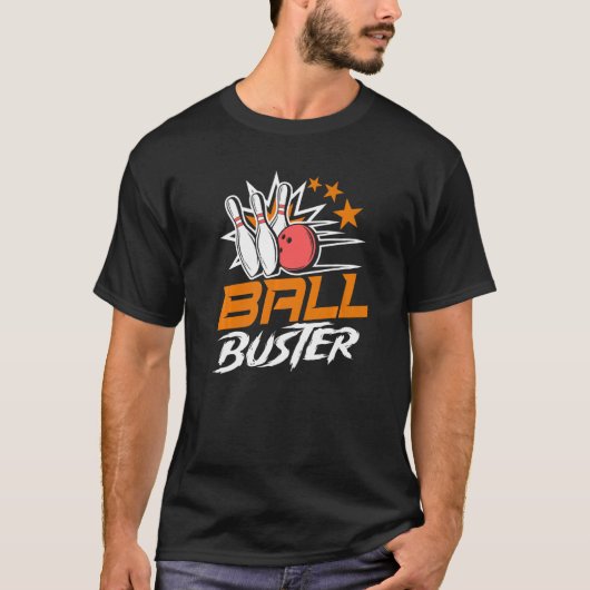 Ball Buster Bowling Couple Bowler Bowling Alley Bo T-Shirt (Vorderseite)