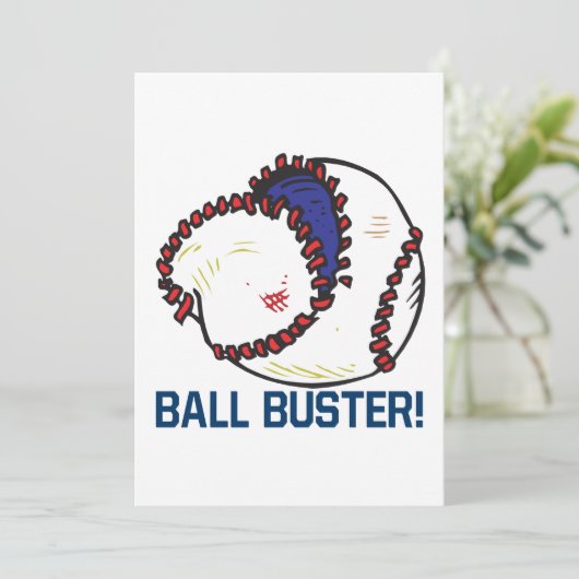 Ball Buster Einladung (Stehend Vorderseite)
