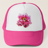 Ball Cap Pink Peony Truckerkappe (Vorderseite)