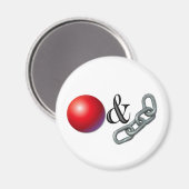 Ball & Chain Magnet (Vorderseite/Rückseite)