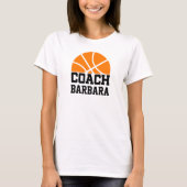 Ball-Coach-Name Cool T-Shirt (Vorderseite)