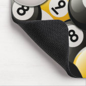 BALL-COLLAGE DES BILLARD-8 U. 9 MOUSEPAD (Ecke)