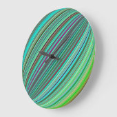 Ball Color Optical Illusion Rainbow Große Wanduhr (Winkel)