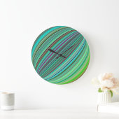 Ball Color Optical Illusion Rainbow Große Wanduhr (Zuhause)