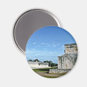 Ball Court and Temple of the Jaguars, Chichen Itza Magnet (Vorderseite/Rückseite)