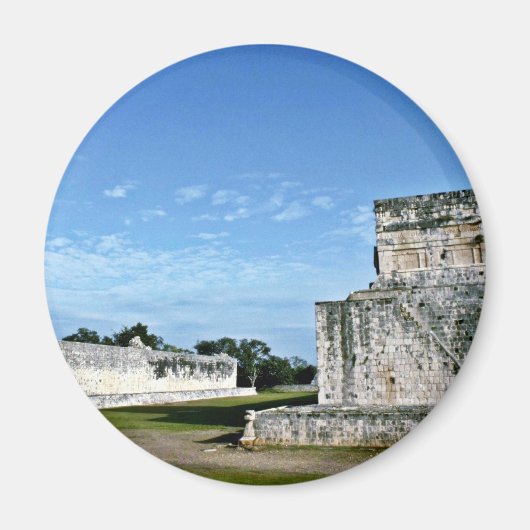 Ball Court and Temple of the Jaguars, Chichen Itza Magnet (Vorne)