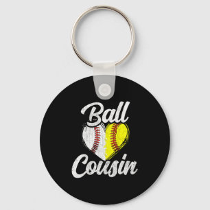 Ball Cousin Baseball Softball Team Sport T-Shirt Schlüsselanhänger