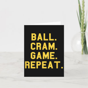 Ball Cram Game Wiederholung Basketball Graduate Fu Karte