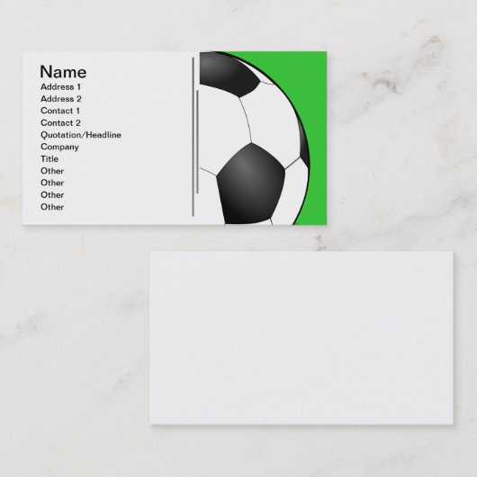 Ball Custom Visitenkarte (Vorne/Hinten)