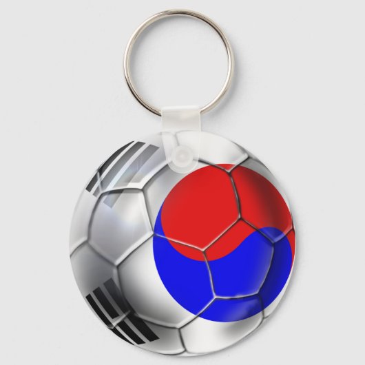 Ball der Befürworter der koreanischen Fußballmanns Schlüsselanhänger (Vorderseite)