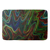 Ball der farbigen Wolle rollte aus, was macht das? Badematte (Vorderseite)