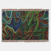 Ball der farbigen Wolle rollte aus, was macht das? Decke (Vorderseite)