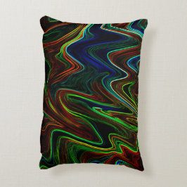 Ball der farbigen Wolle rollte aus, was macht das? Dekokissen