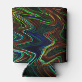 Ball der farbigen Wolle rollte aus, was macht das? Dosenkühler (Rückseite)