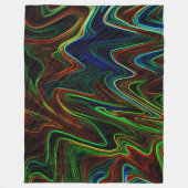 Ball der farbigen Wolle rollte aus, was macht das? Fleecedecke (Vorderseite)