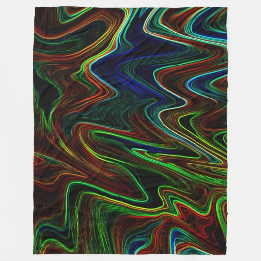 Ball der farbigen Wolle rollte aus, was macht das? Fleecedecke (Vorderseite)