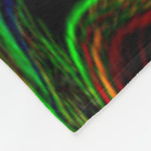 Ball der farbigen Wolle rollte aus, was macht das? Fleecedecke (Ecke)