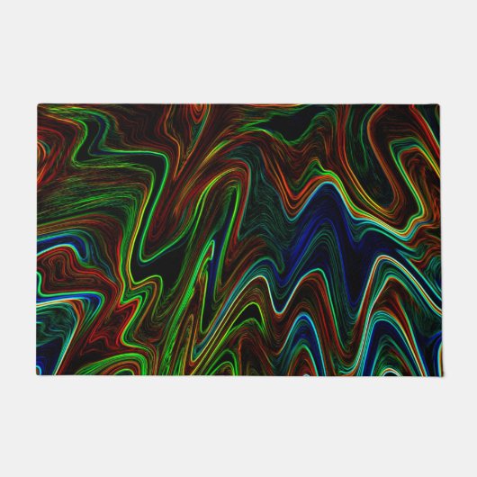 Ball der farbigen Wolle rollte aus, was macht das? Fußmatte (Vorderseite)