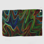 Ball der farbigen Wolle rollte aus, was macht das? Golfhandtuch (Horizontal)