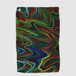 Ball der farbigen Wolle rollte aus, was macht das? Golfhandtuch