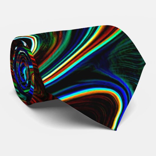 Ball der farbigen Wolle rollte aus, was macht das? Krawatte (Gerollt)