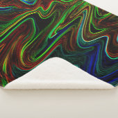 Ball der farbigen Wolle rollte aus, was macht das? Sherpadecke (3/4)