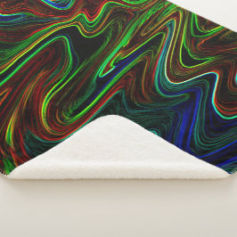 Ball der farbigen Wolle rollte aus, was macht das? Sherpadecke