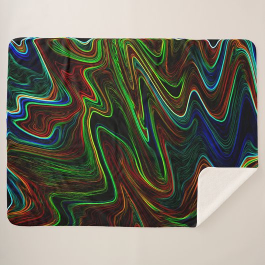 Ball der farbigen Wolle rollte aus, was macht das? Sherpadecke (Vorderseite (Horizontal))