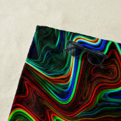 Ball der farbigen Wolle rollte aus, was macht das? Strandtuch (Beispiel)