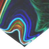 Ball der farbigen Wolle rollte aus, was macht das? Tischdecke (Schrägansicht)