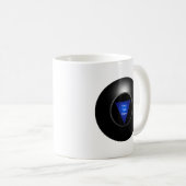 Ball der Magie-8 - Ihr Text Kaffeetasse (VorderseiteRechts)