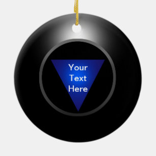 Ball der Magie-8 - Ihr Text Keramik Ornament