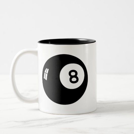 Ball der Magie-8 Zweifarbige Tasse (Links)
