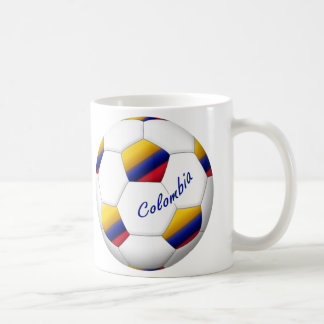 Ball des FUSSBALLS KOLUMBIENS Nationalflagge Kaffeetasse