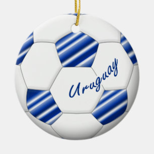 Ball des FUSSBALLS URUGUAYS Nationalelf 2014 Keramikornament