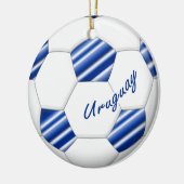 Ball des FUSSBALLS URUGUAYS Nationalelf 2014 Keramikornament (Links)