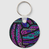 Ball Design Inspiration Netball Schlüsselanhänger (Vorderseite)