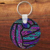Ball Design Inspiration Netball Schlüsselanhänger (Vorderseite)