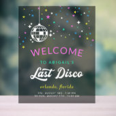 Ball Disco Bachelorette Acrylschild (Neutral)